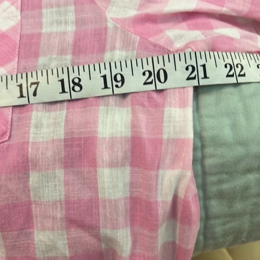 Shana,Fantastic Pink-Gingham Button-Up Shirt,Iconic SHANA,Excellent Condition - Picture 7 of 9